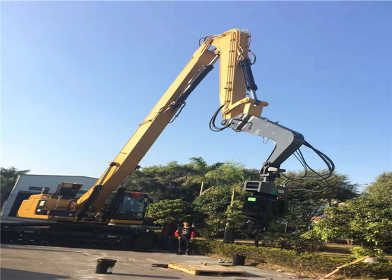 boom de Vibro Hammer With d'excavatrice de bélier de plaque d'acier de 3000rpm Q345 long